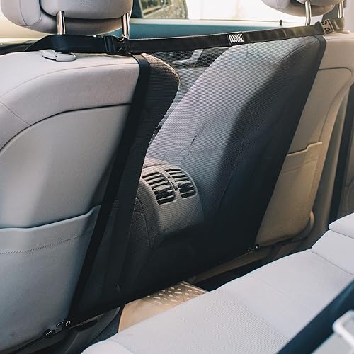 Barrera de red para automóvil para perros, malla resistente de ajuste universal, fácil de instalar, conveniente para aire acondicionado, fácil de