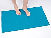 Vista 24 de Cotton Paradise Tapetes de baño antideslizantes 100% algodón para baño, 17 x 24 pulgadas, suaves, absorbentes, de secado rápido, lavables a máquina