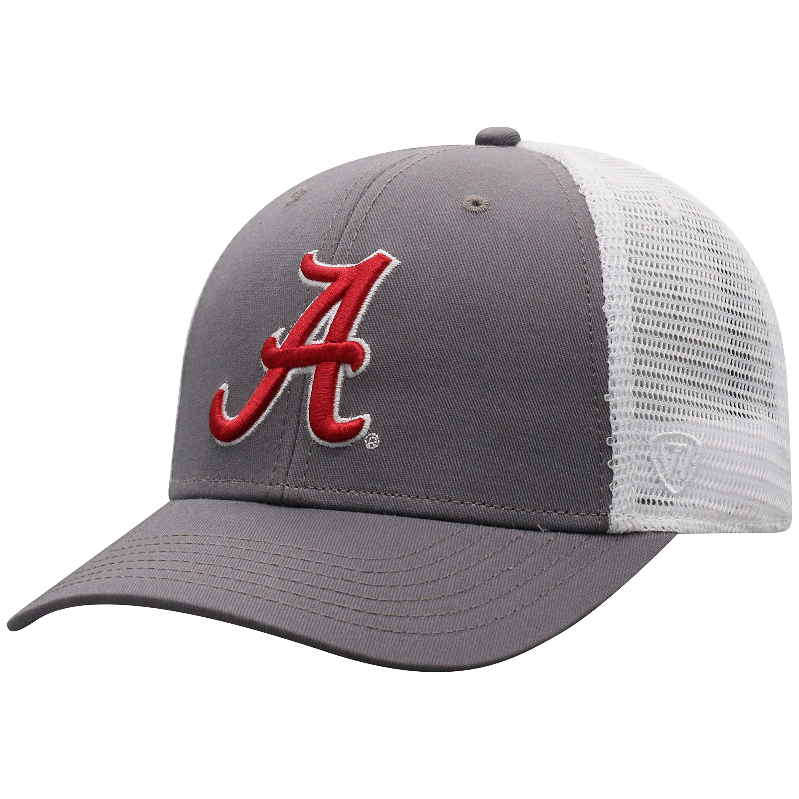 Alabama Crimson Tide Grey/Crimson 'A' Big Boy BB Mesh Two-Tone Top Trucker Mens/Womens/Youth Limited Edition Snapback Adjustable Baseball Hat/Cap