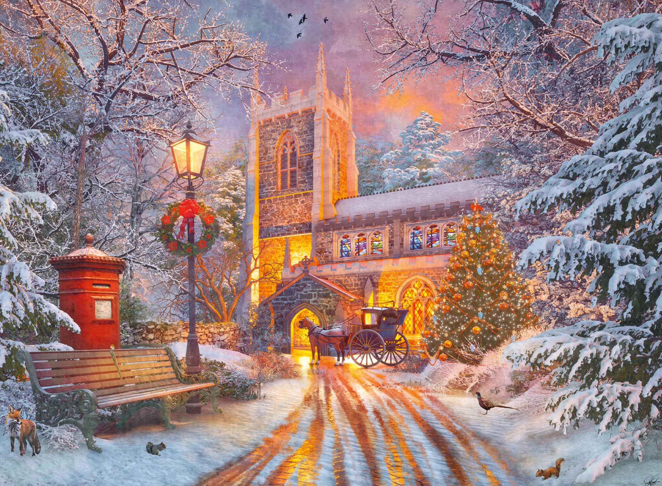 Ravensburger 12000481 - Unicornios en el bosque - puzzle 500 piezas – puzzle adultos y niños a patir de 12 años, puzzle navidad