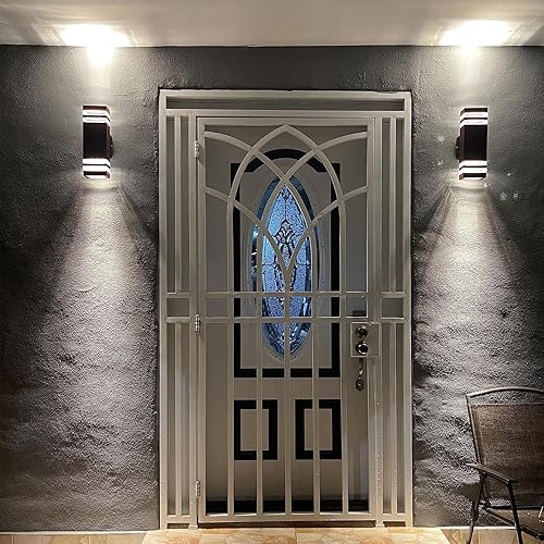 Miniatura 5 de Luces de pared para exteriores, luces exteriores para casa, color marrón, modernas, para garaje, montaje en pared, para porche, puerta delantera,