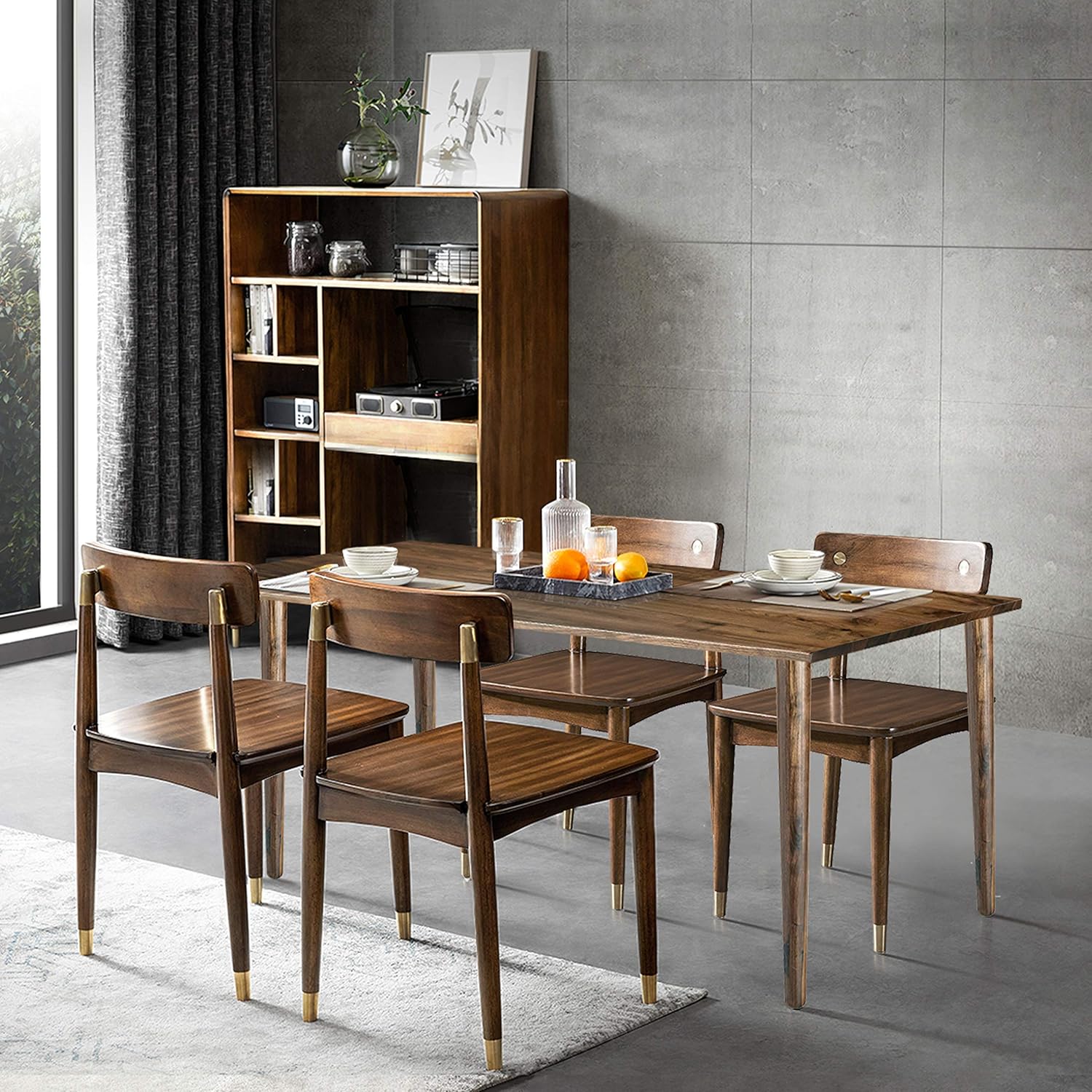 Poly & BARK Cleo Extension Dining Table in Walnut