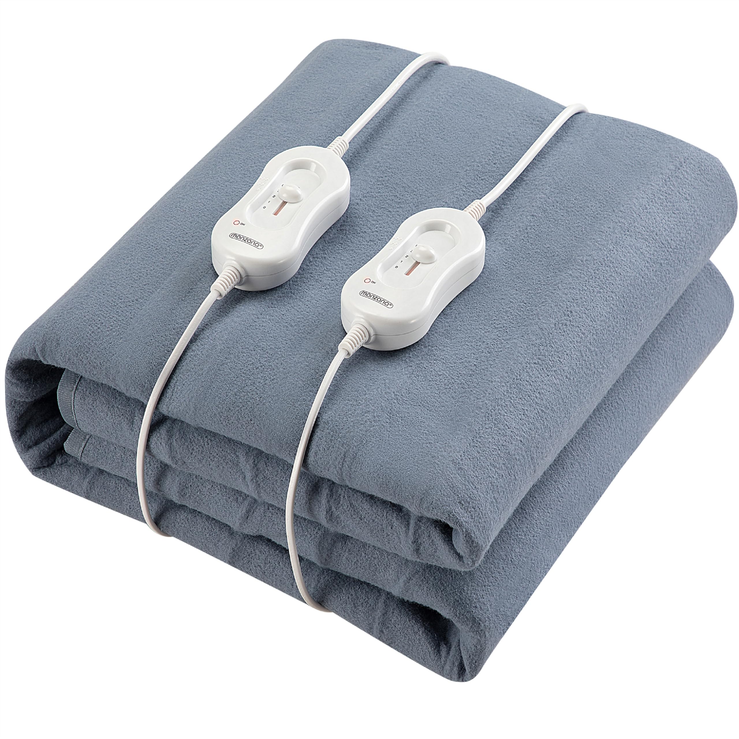 Monzana® Couverture chauffante 160x140cm 2 Places 3 Niveaux de Chauffage Lavable Max. 40° surmatelas Chauffant Plaid Couverture électrique