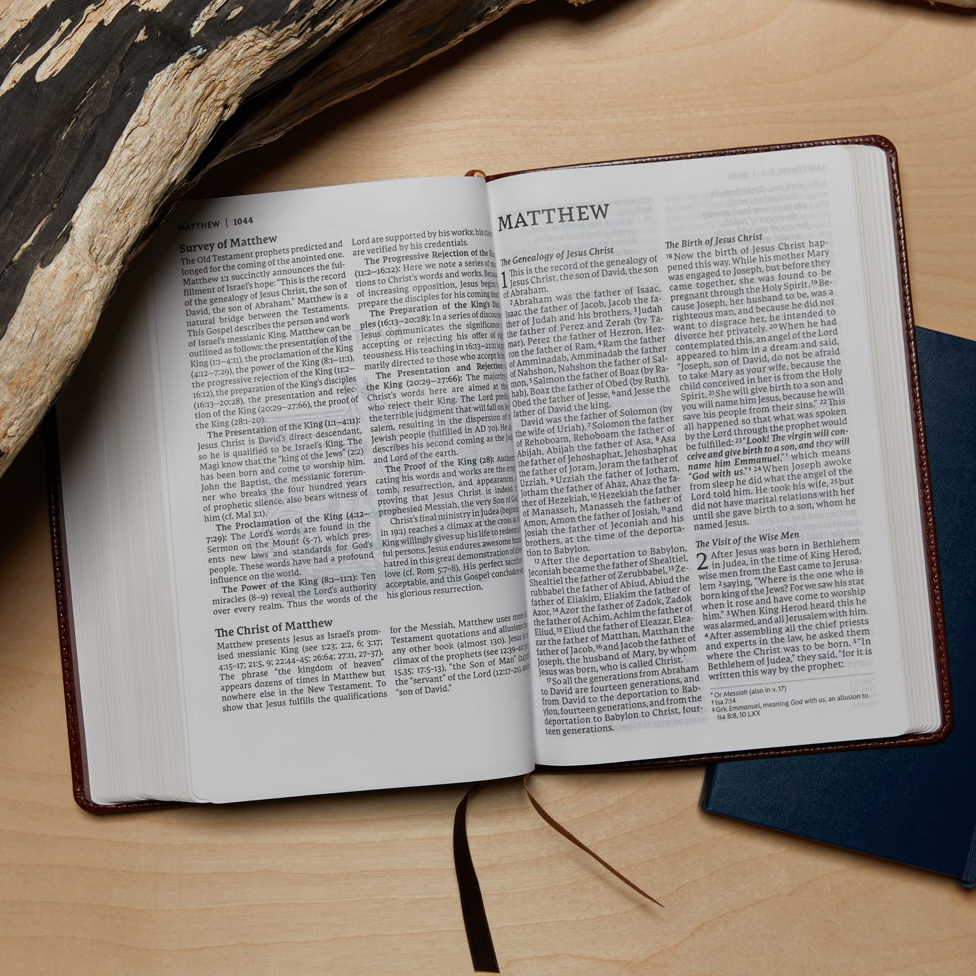 NET Bible, Thinline Art Edition, Large Print, Leathersoft, Blue, Comfort Print: Holy Bible - Image 5