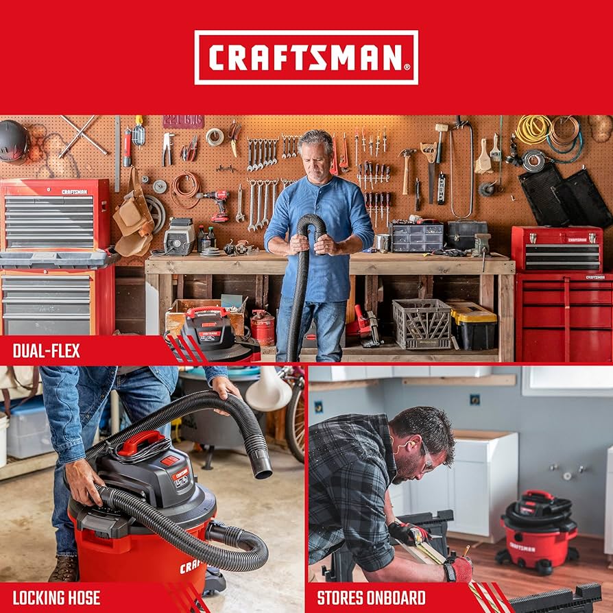 CRAFTSMAN CMXZVBE38763 2-1/2 in. x 7 ft. POS-I-LOCK Wet/Dry