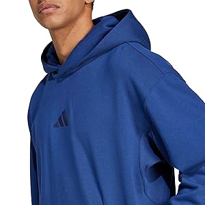 adidas mens All Szn Fleece Loose Hoodie