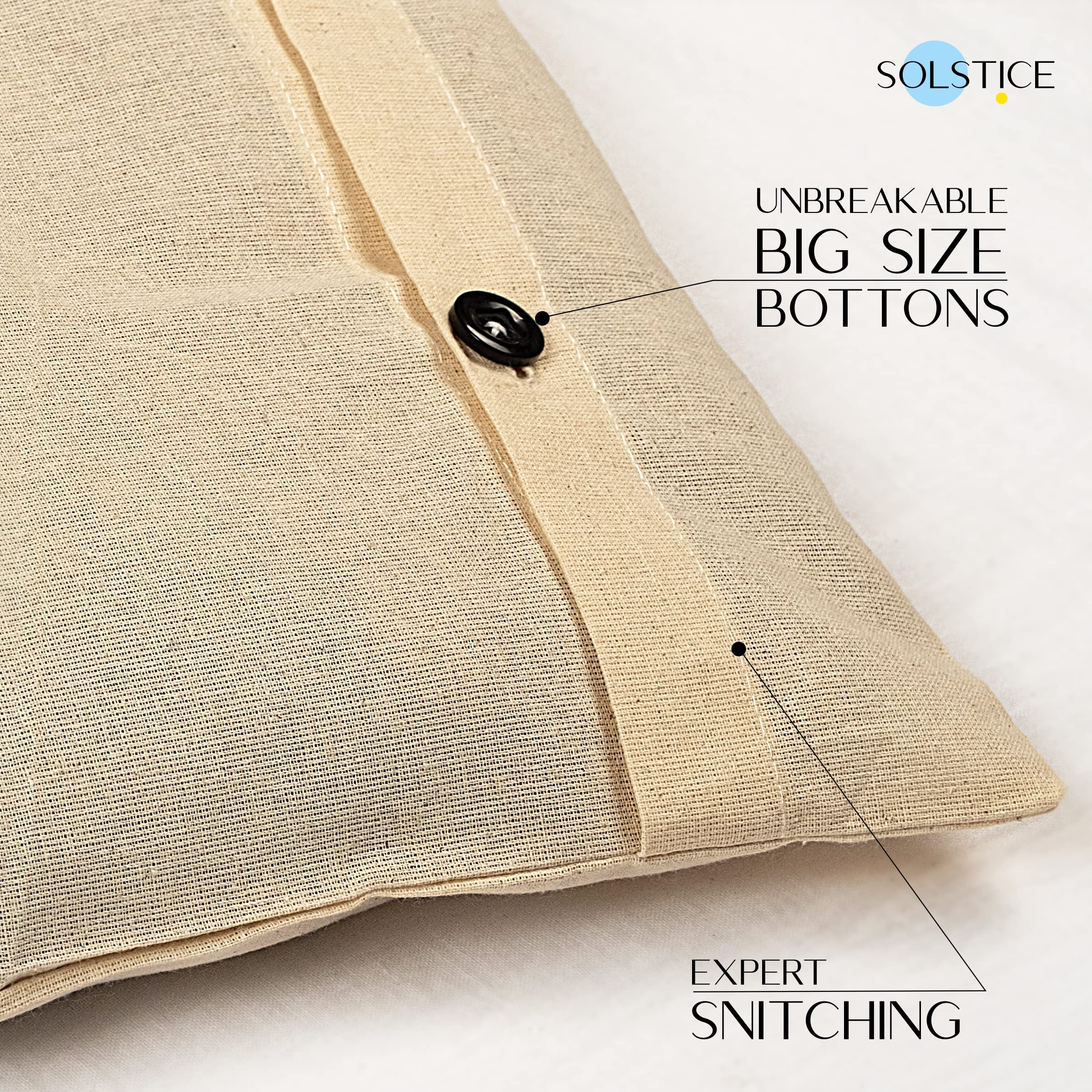 SOLSTICE Cotton Saree Covers/Bags For Storage Combo Of 16 X 14 (Inches) For Clothes Covers, Storage Bag, Travelling, Wardrobe Organizer Set Of (6), White 1