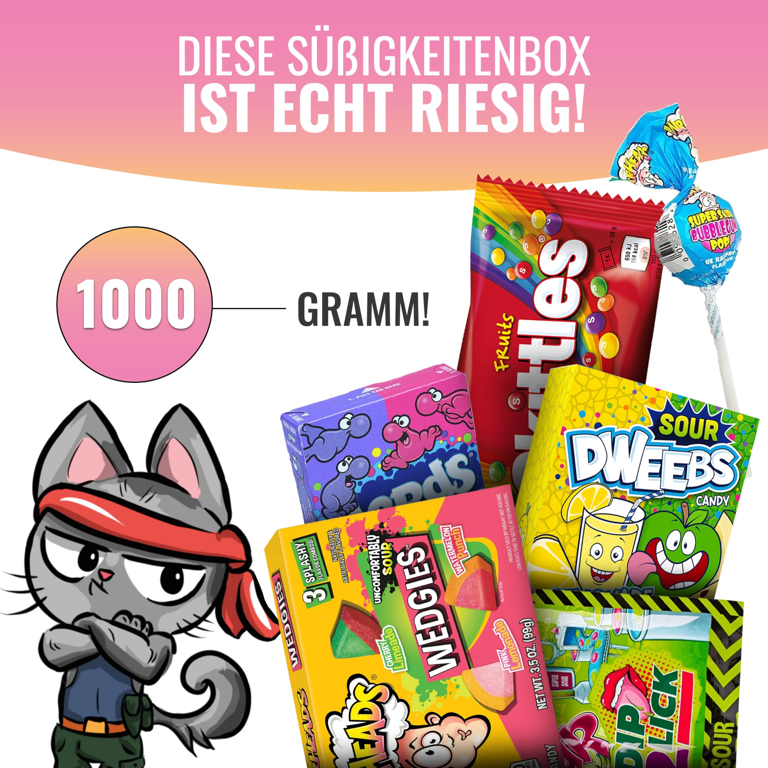 Naschmaschine | SweetsPott USA Edition einzigartige Süßigkeiten Mischung | XXL (Partybox) mit amerikanischen Süßigkeiten als ideale Geschenkidee