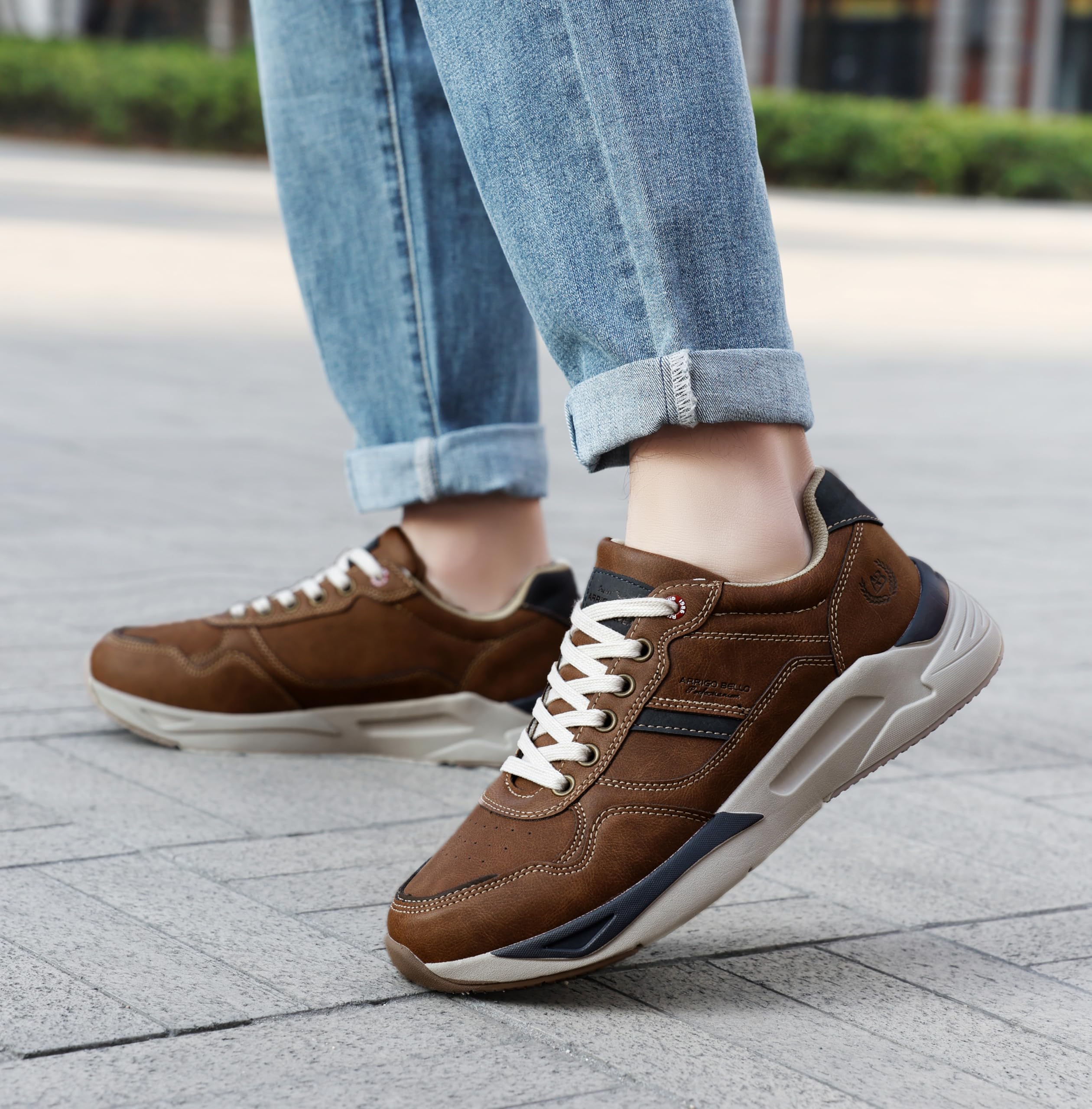 ARRIGO BELLO Sneakers Hombre Calzado para Deportivos Zapatillas Ligeros Moda Entrenadores Transpirable Zapatos para Caminar Tamaño 41-46