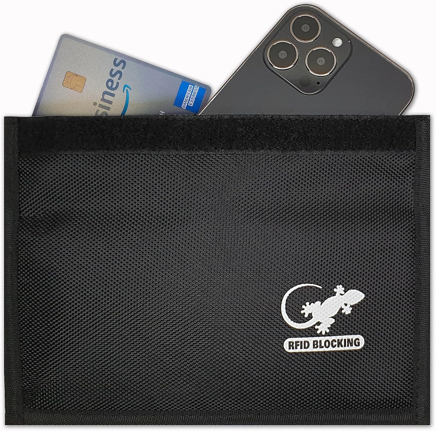 Gecko Travel Tech RFID Faraday Bag – GPS, RFID, and EMP Signal Blocker | Nylon Shielding Pouch for Cell Phone Privacy, Car Key FOB Protection, and Electronic Device Security (BLACK – NYLON) Gecko Travel Tech RFID Faraday Bag – GPS, RFID, and EMP Signal Blocker | Nylon Shielding Pouch for Cell Phone Privacy, Car Key FOB Protection, and Electronic Device Security (BLACK – NYLON)