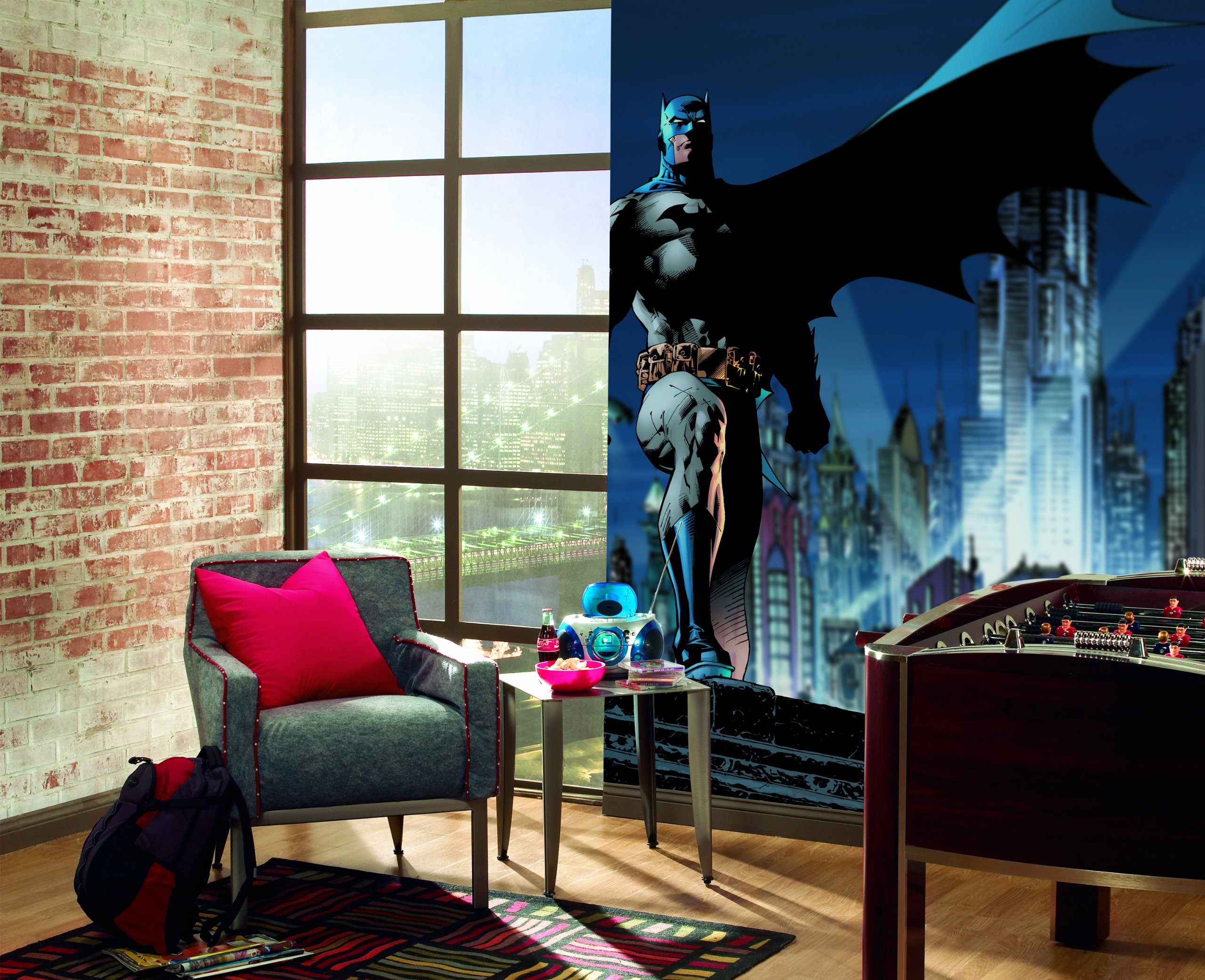 Décoration murale Batman pour créer une chambre d'enfant digne de Gotham