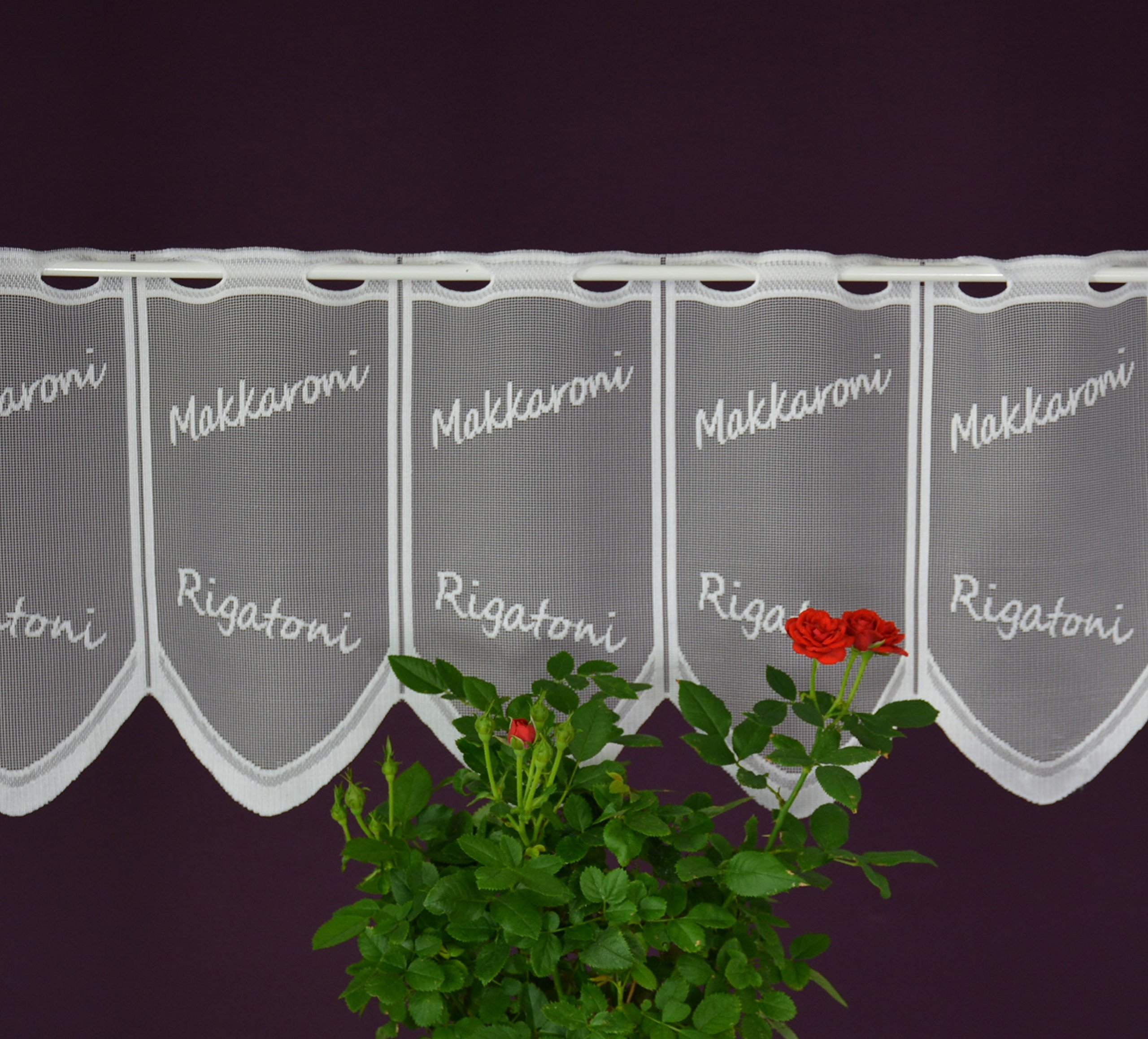 Gustav Gerster Net curtain, made to measure, short curtain, height 30 cm, width of the curtain can be selected in increments of 15 cm.