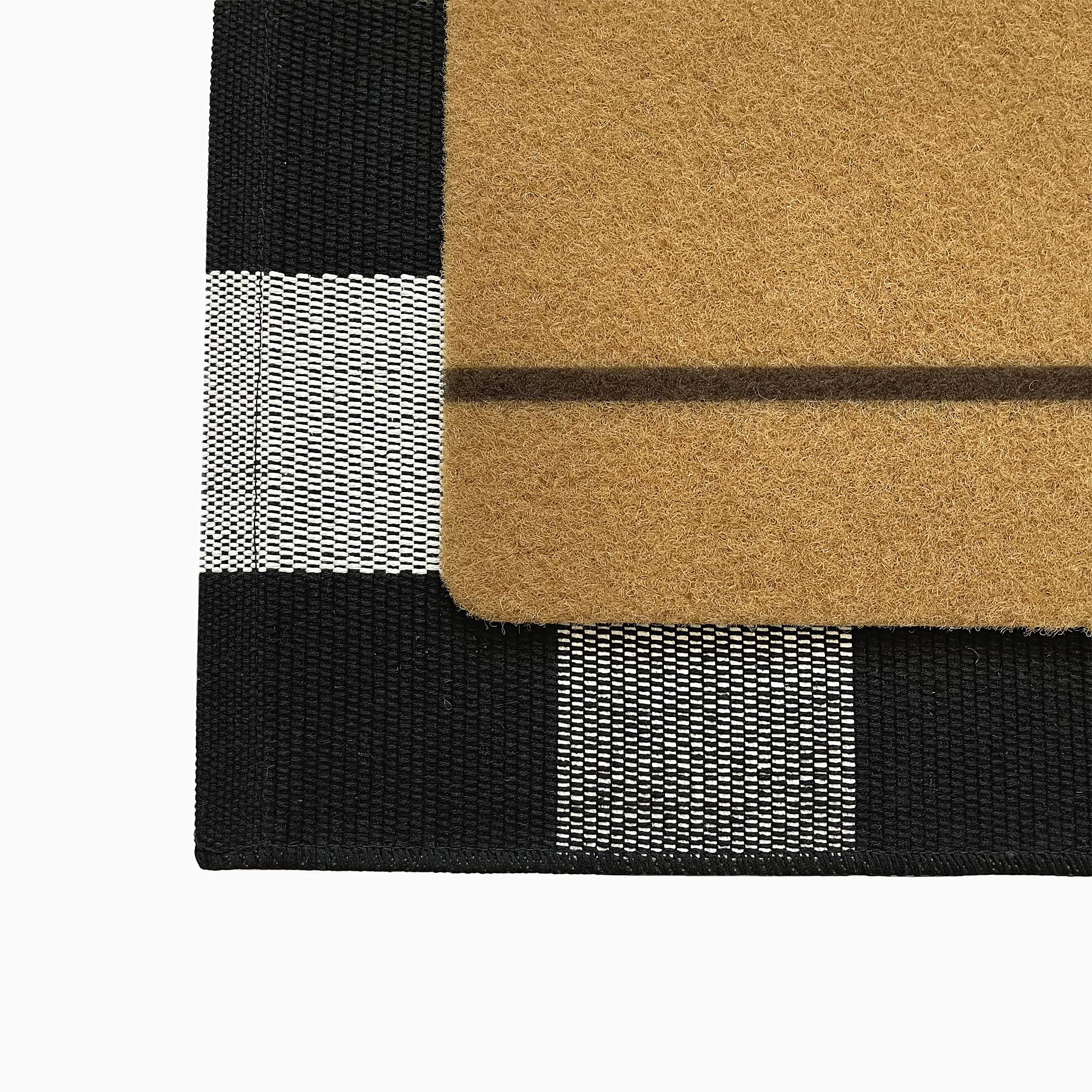 Levinis Tapete de bienvenida al aire libre, 29.5 x 17.7 pulgadas, alfombra antideslizante para todas las estaciones, resistente para uso en exteriores e interiores