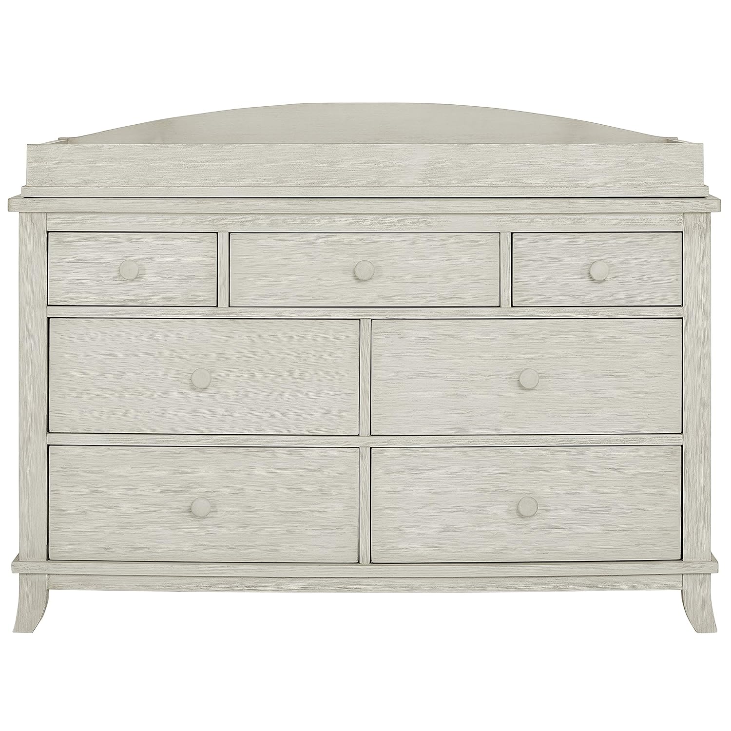 Evolur Signature Amsterdam Changing Tray, Glazed Brush White