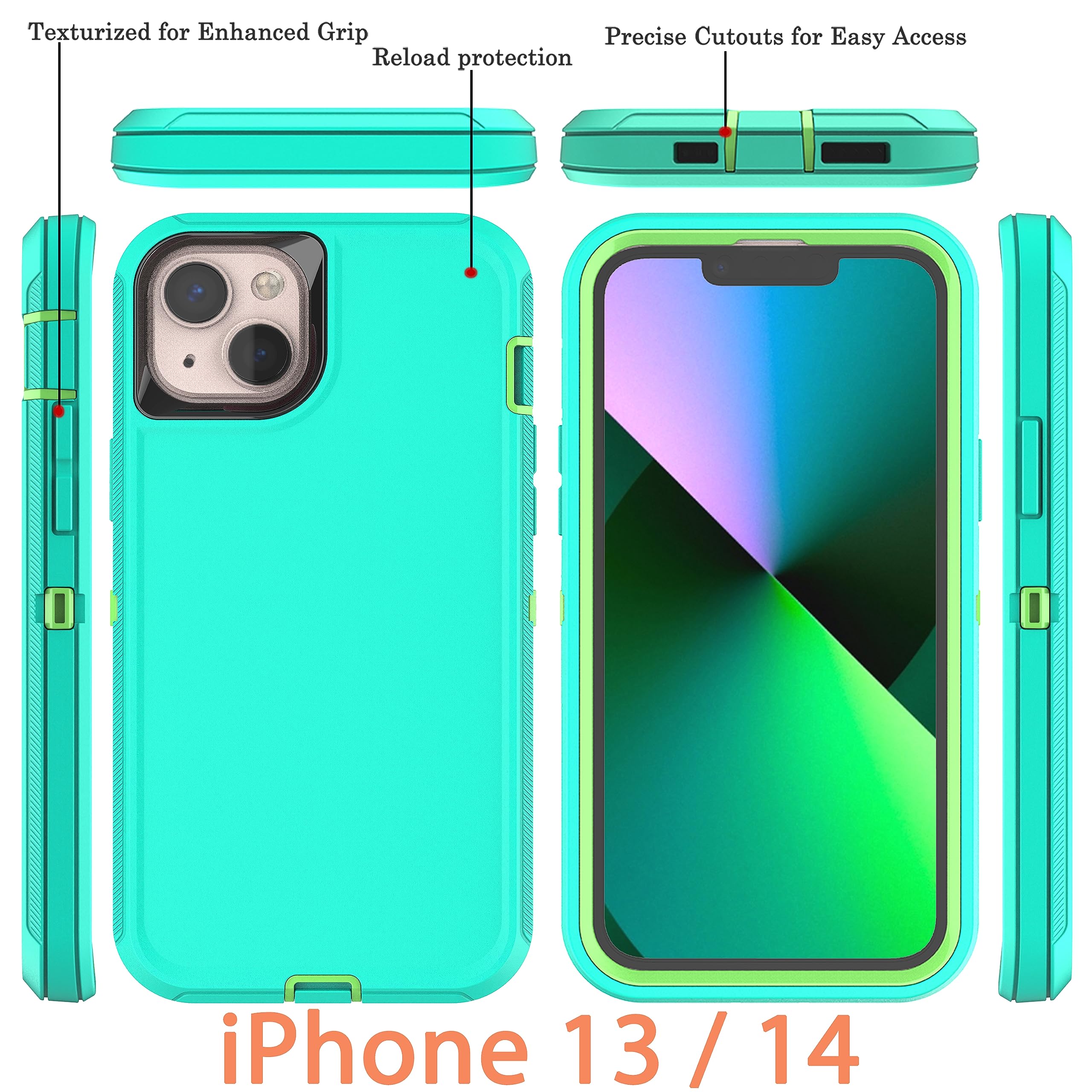 YmhxcY Funda Para IPhone 13 Y IPhone 14, Protección Contra