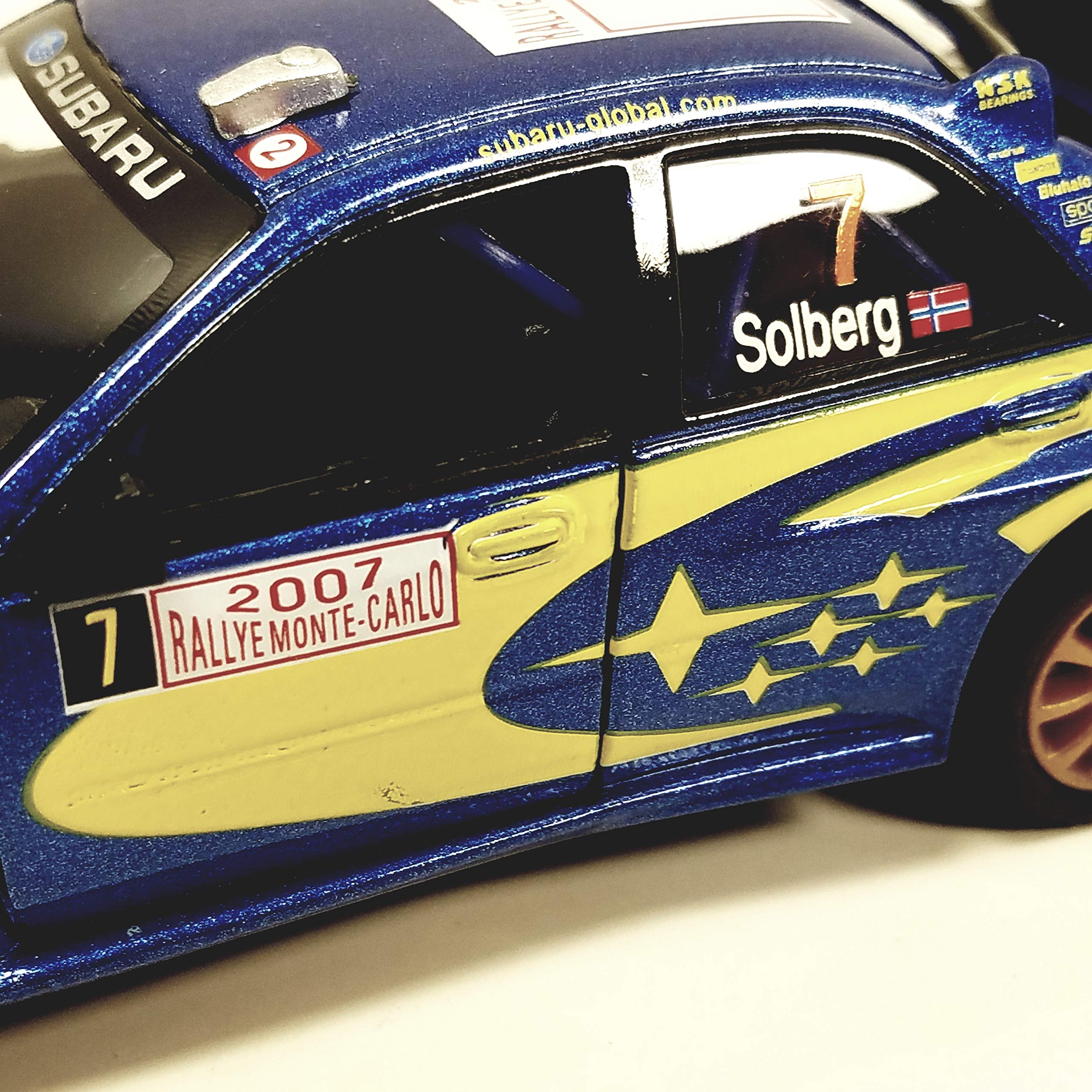 Amazon.com: Kinsmart Blue 2007 Solberg Subaru Impreza WRC STI