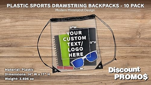 Miniatura 4 de DISCOUNT PROMOS Mochilas de plástico con cordón