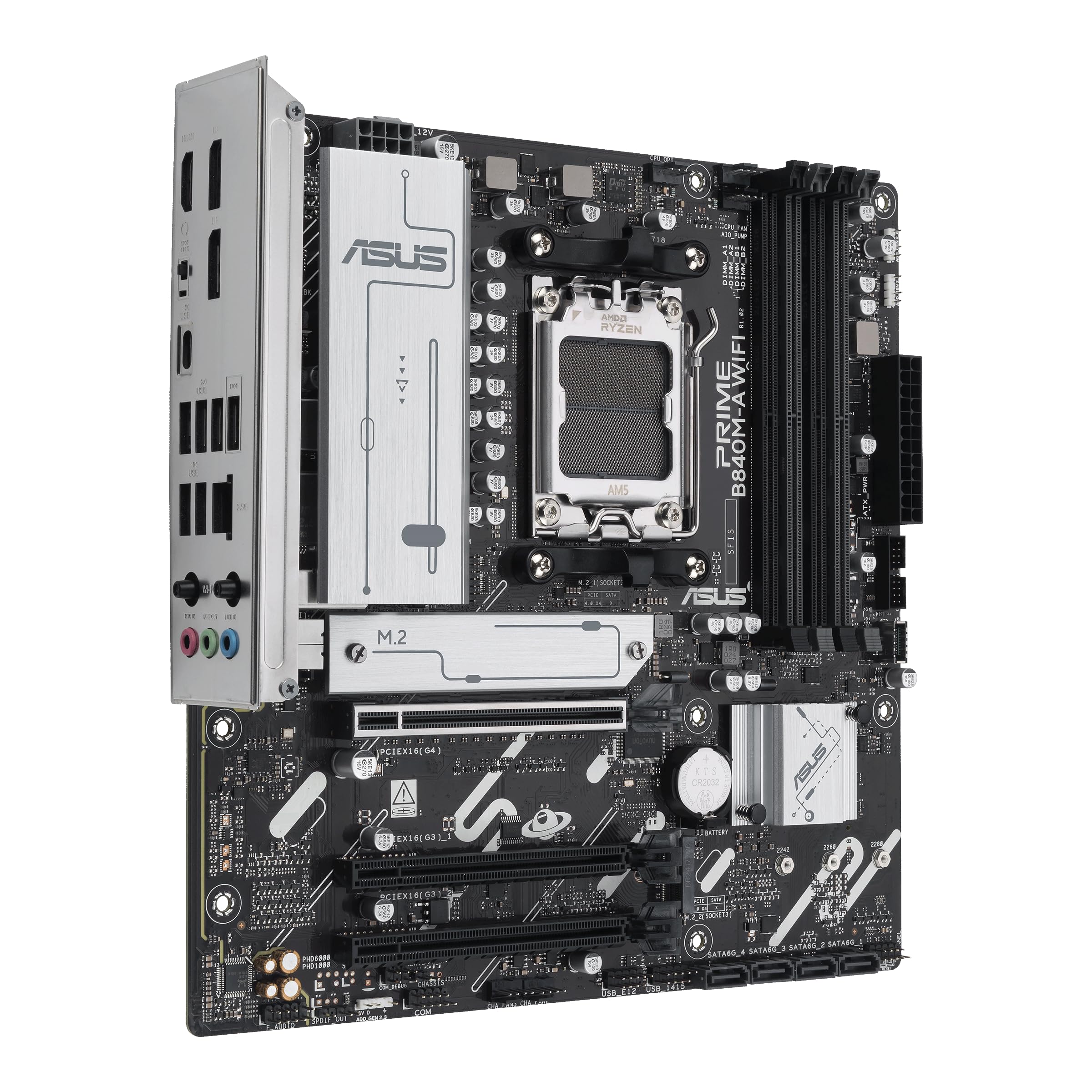 Amazon | ASUS AMD AM5 AMD B840 micro-ATX マザーボード Ryzen 9000
