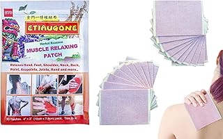 草本肌肉放鬆貼(20 片/片)4 英吋 x 3 英吋(約 10.1 x 7.6 公分)。 Taiwanese Medicine Mucles 放鬆成分,適用於肌肉、關節、背部和重複菌株。 金門一條根