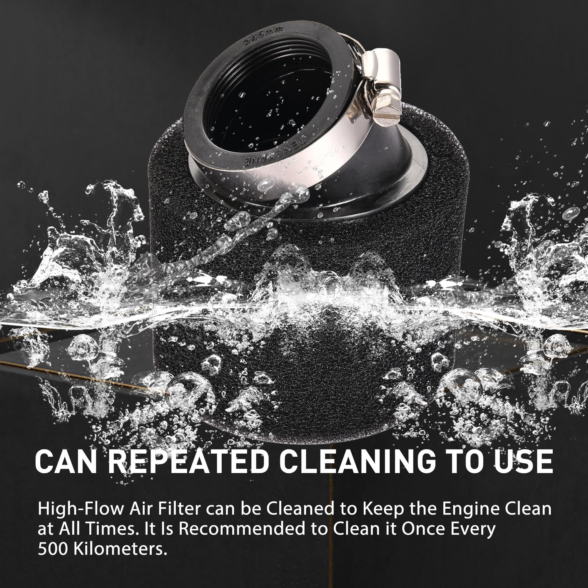 Filtro Aria Moto 50mm 55mm Cleaner Cleaner Filtri Di Aspirazione Dell'aria Con Accessori Per Moto A Rete (Color : Net 74mm - Foto 4