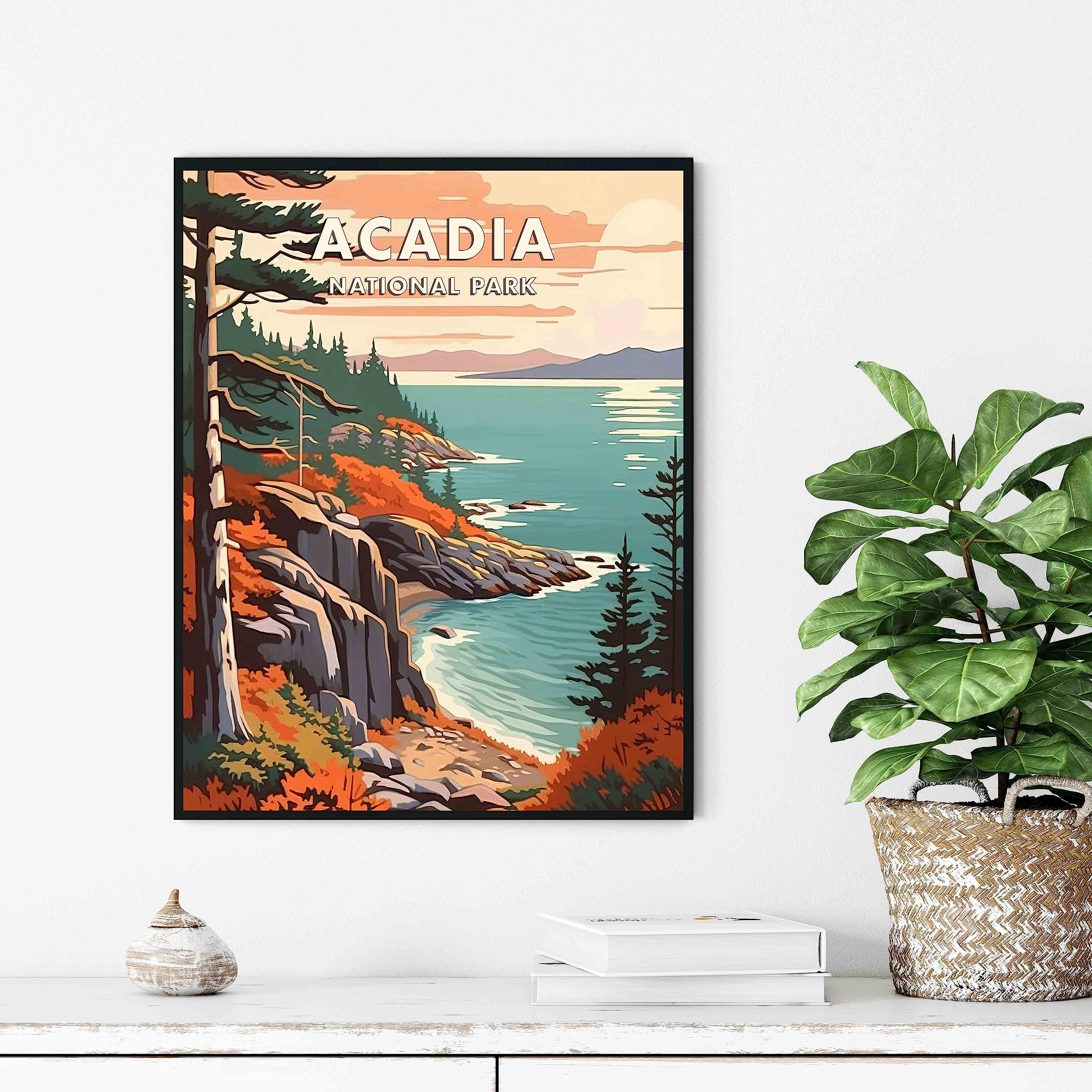 Plaque Murale Vintage Arches National Park - 20x30 Cm, En étain, Style Rétro Shabby Chic