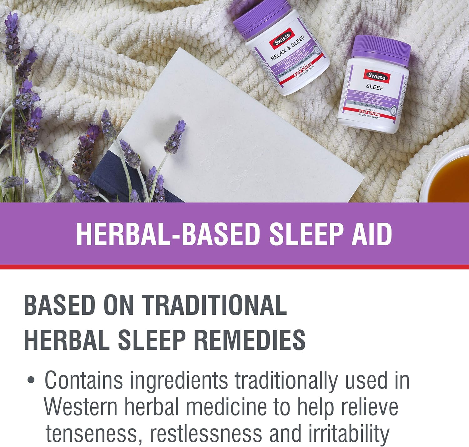 Swisse Valerian Root Capsules | Valerian Root Extract + Magnesium + Licorice + Hops | Melatonin Free Herbal Sleep Supplement | Helps Relieve Nervous Tension | 120 Tablets : Health & Household