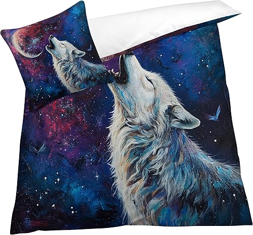 Miniatura 9 de OmErsa Juego de funda de edredón de microfibra cepillada ultrasuave y no necesita planchado, tamaño individual, juego de ropa de cama de esqueleto