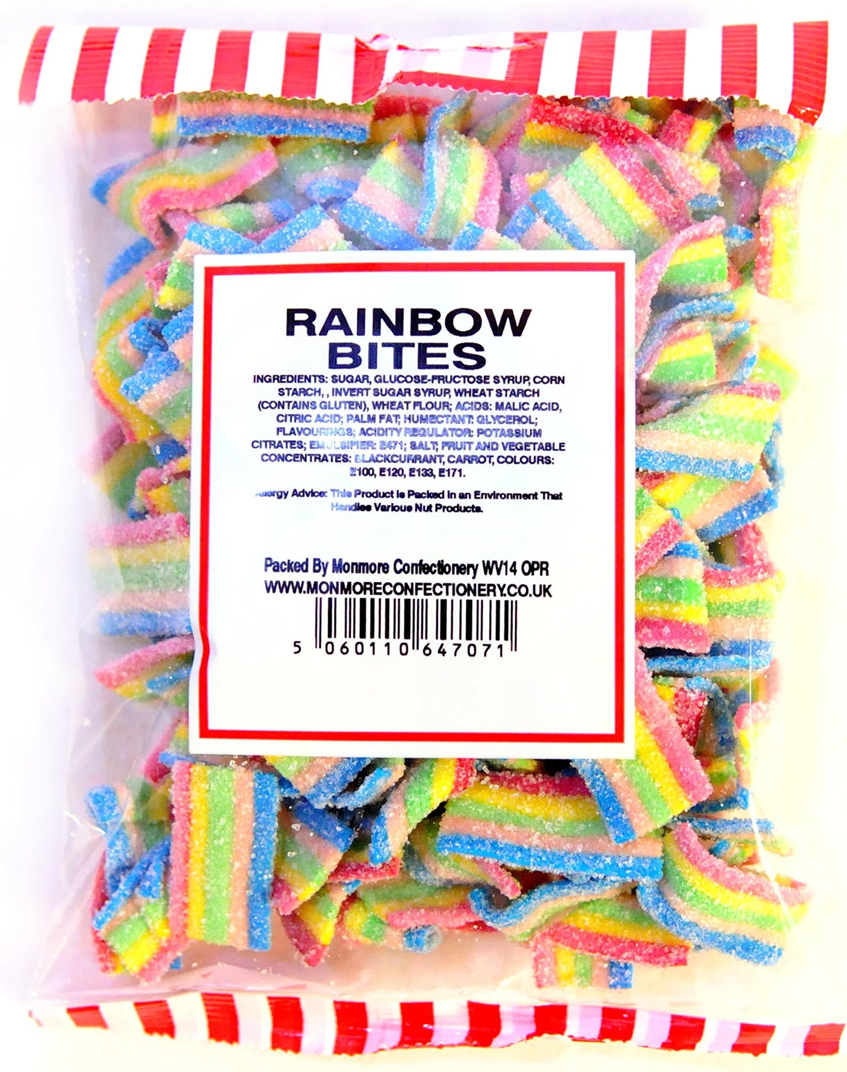 Fizzy Rainbow Mini Belts (MONMORE) 200g