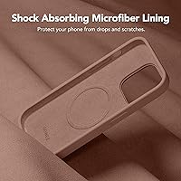 Vista 6 de GONEZ Funda para iPhone 14 Pro, compatible con Magsafe, con protector de pantalla + protector de lente de cámara, forro de microfibra suave