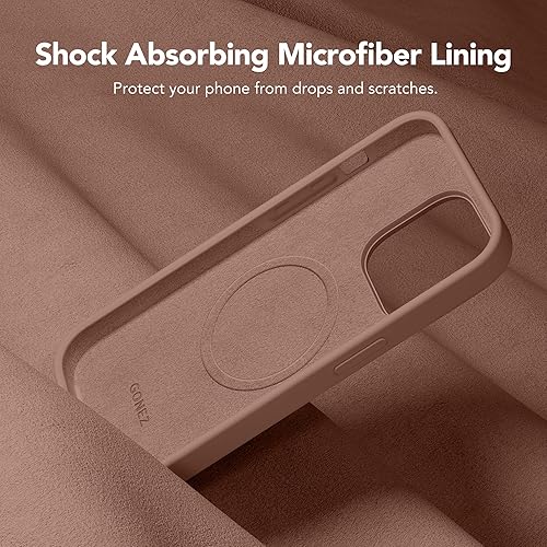 Miniatura 6 de GONEZ Funda para iPhone 14 Pro, compatible con Magsafe, con protector de pantalla + protector de lente de cámara, forro de microfibra suave