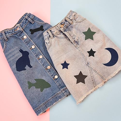 Miniatura 6 de Boao 30 Pieces Iron on Patches for Clothes Pants Jean Fabric Repair Adhesive Cotton Patches Khaki Blue Green Black Repair Decorating Kit Large Size