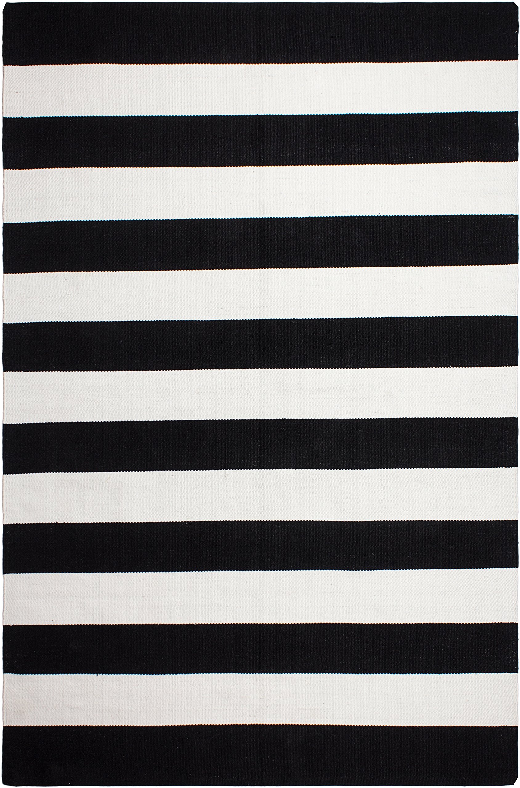 Fab Habitat Machine Washable Area Rug - Hand Woven, Stain Resistant, Pet Friendly - Premium Recycled Polyester Yarn - Stripes - Bedroom, Living Room -