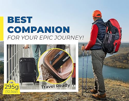 Miniatura 6 de TREKOLOGY TREKZ SE - Bastón de senderismo plegable, ligero, plegable, retráctil, para hombres, mujeres y personas mayores con alturas ajustables,