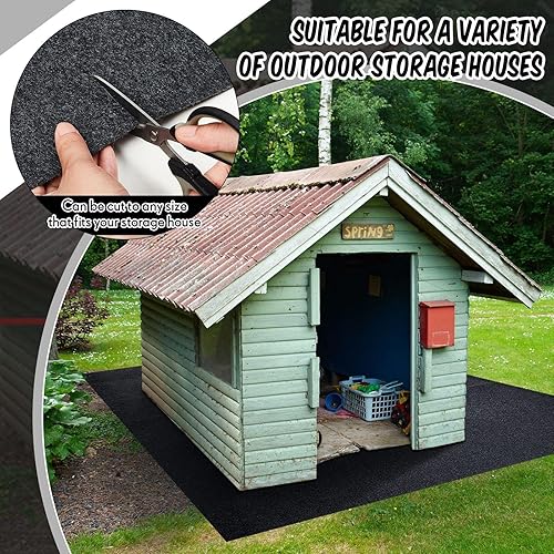 Miniatura 7 de Tapete de almacenamiento para exteriores, impermeable, tapete grueso y suave para muebles de patio, lavable con respaldo antideslizante, cobertizo