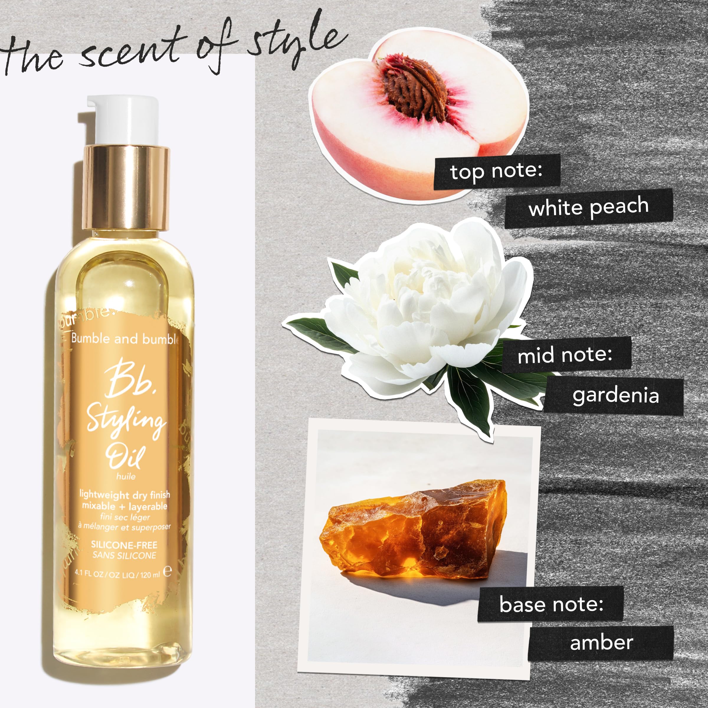 Bumble and bumble. Styling Oil | Lightweight, Dry Finish, Silicone-Free | Heat Protectant | Split End Prevention + Anti-Frizz | For All Hair Types