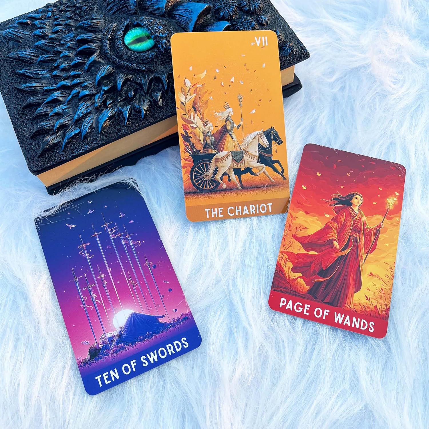 Pastel Dreams Tarot Deck, Tarot Cards for Beginners, 78 Soft Pastel Tarot Cards with General Guidebook, Gentle Intuitive Art, Reading Witchcraft Divination Tool - Image 3