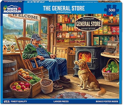Miniatura 2 de White Mountain The General Store - Rompecabezas vintage de 500 piezas para adultos