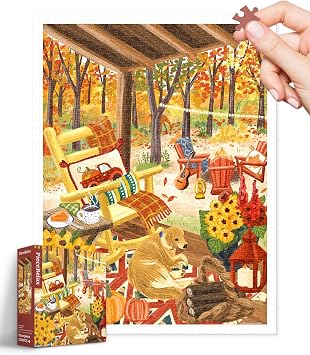 PieceRelax Plastic Jigsaw Puzzles for Adults 1200 Pieces - Most Satisfying Table Games and Gifts No Puzzle Mat Required [H3650]