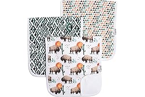 Copper Pearl Top Ten Baby Gift Item: Premium Burp Cloths - Soft...