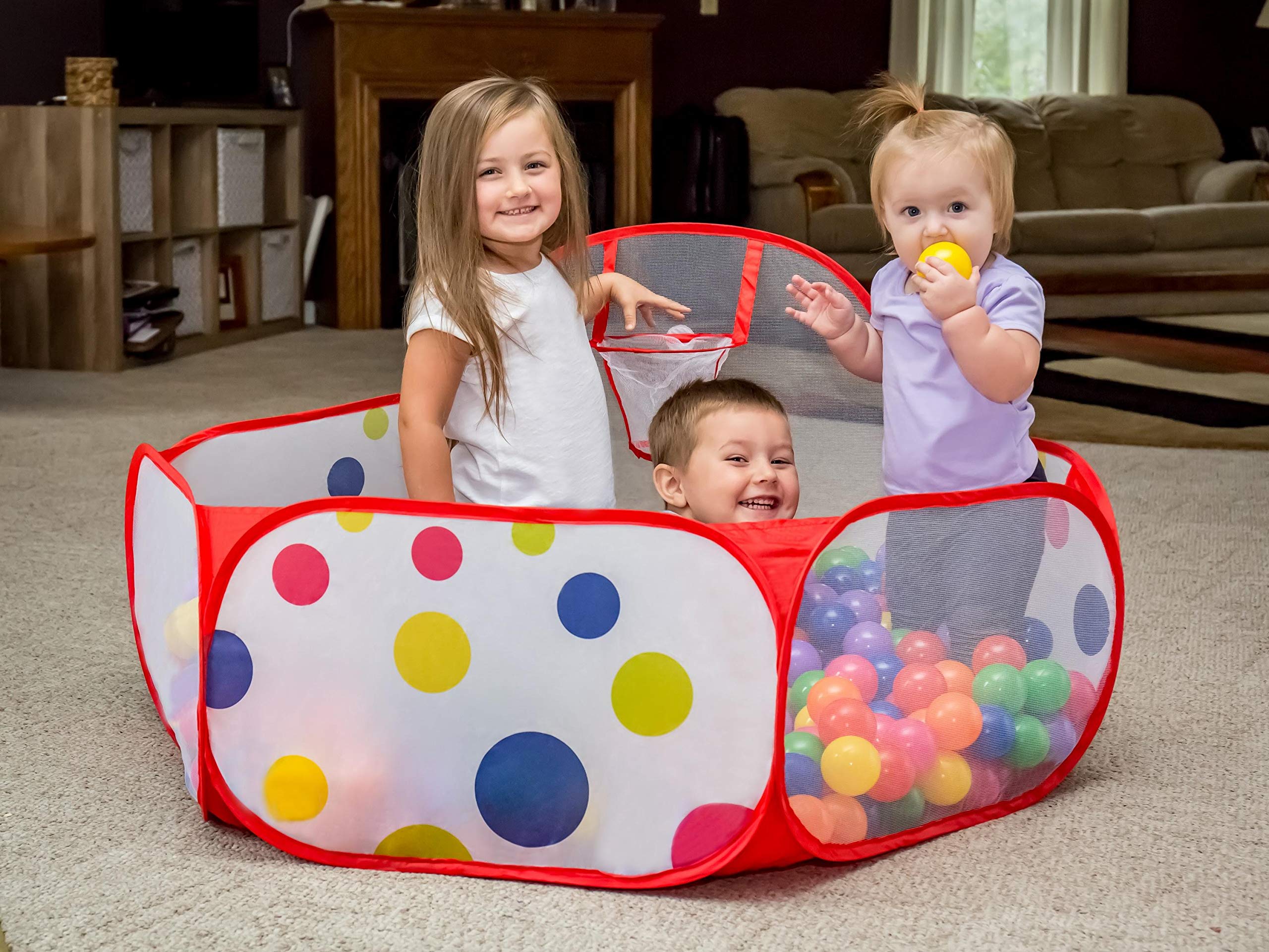 FoxPrint Basketball Ball Pit Toddler Ball Pit Tent Sensory Ball Pit
