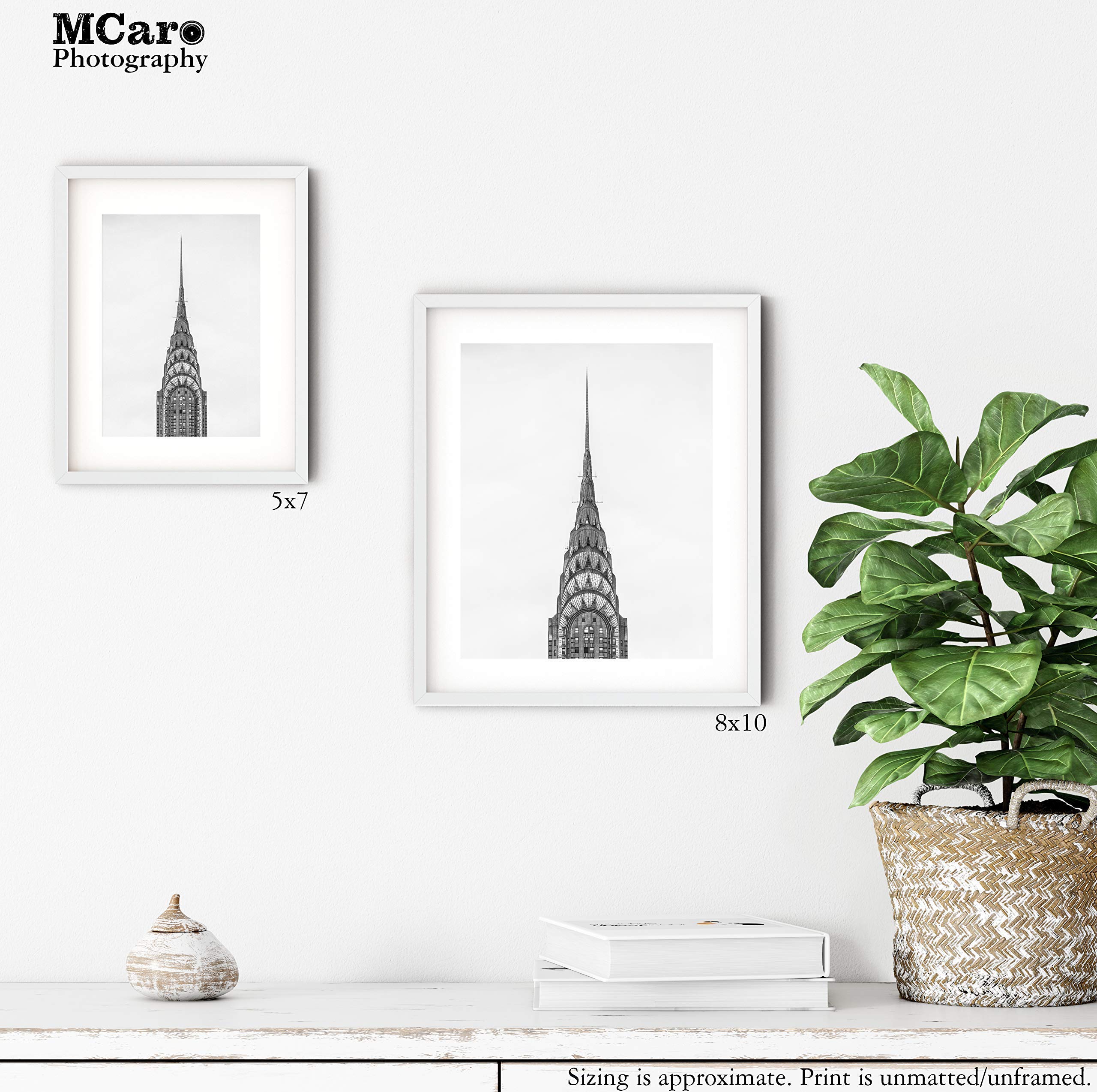 New York Print, Top of the Chrysler Building, Architectural Photography, Black and White, New York City Art, NY Print, Manhattan, Wall Art