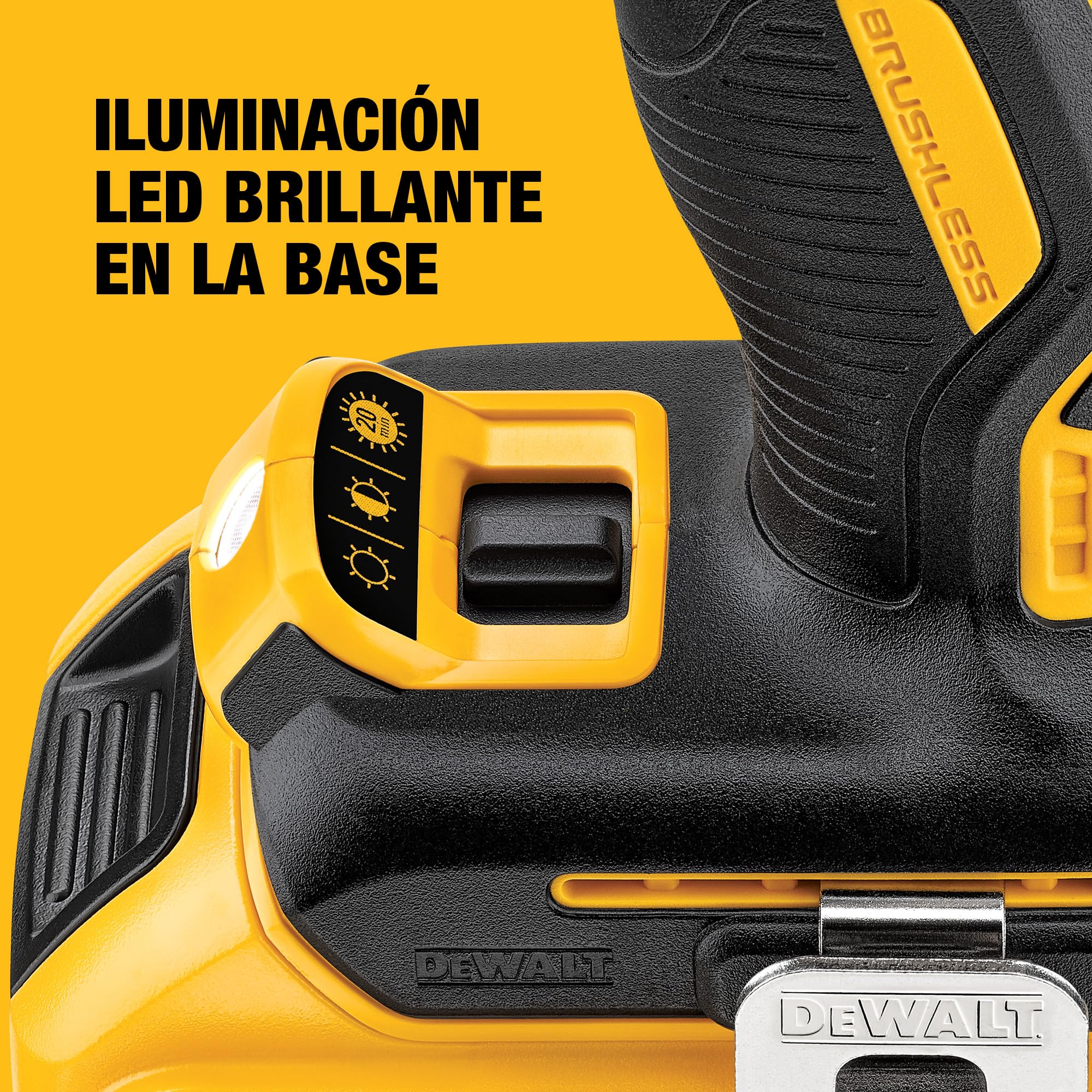 DEWALT Taladro atornillador percutor con motor Brushless XR incluye 2 Baterias de Litio 18V 2,0Ah,un cargador multivoltaje y un maletin TSTAK, DCD796D2-QW