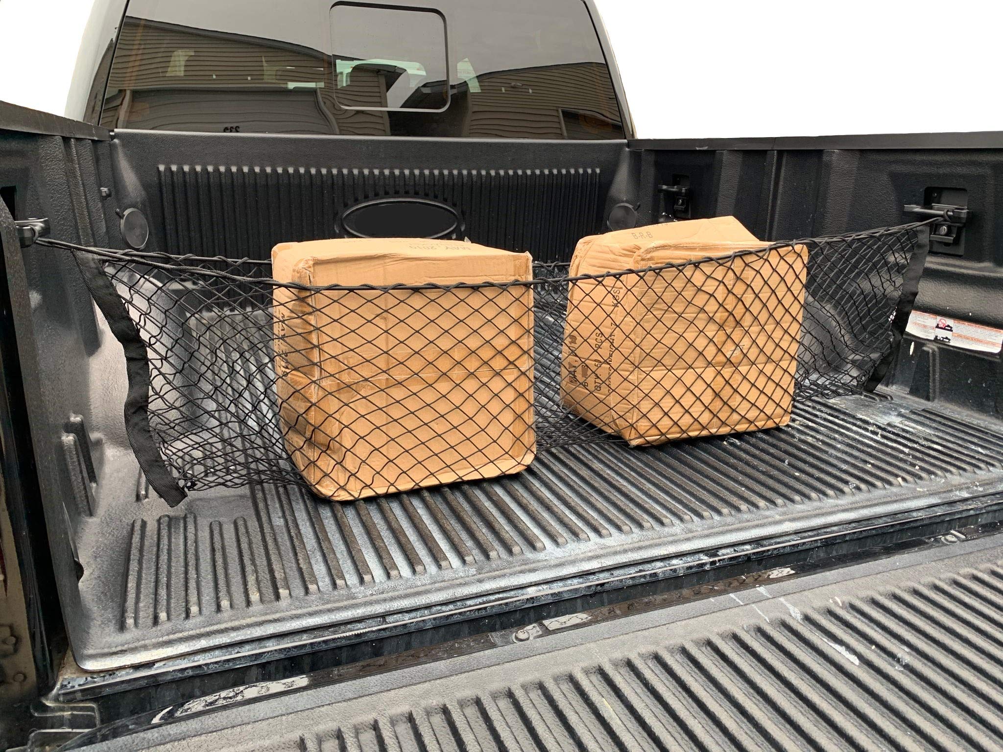Envelope Style Trunk Mesh Cargo Net for Ford F150 2015 2022 Car