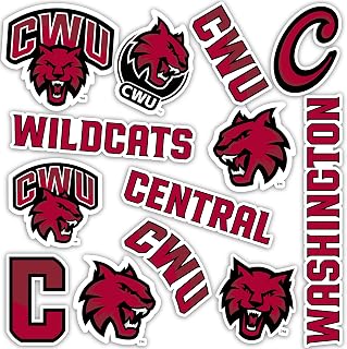 Desert Cactus Central Washington University Sticker Wildcats Wellington Vinyl Decals Laptop Water Bottle Car Scrapbook T2 (Type 2)