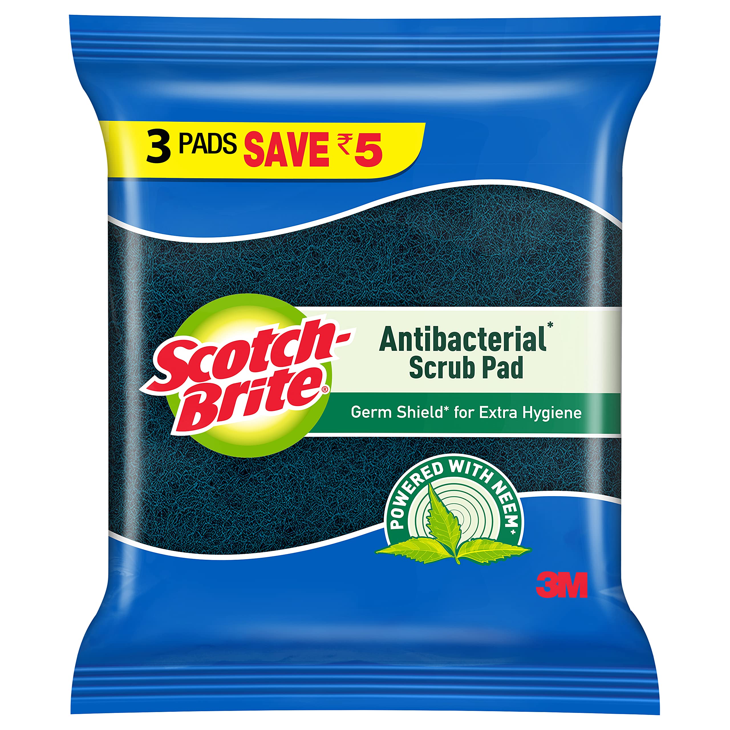 Scotch-Brite Anti- Bacterial Scrub Pad, Neem Fragrance (Super Saver Pack of 3)-image-18