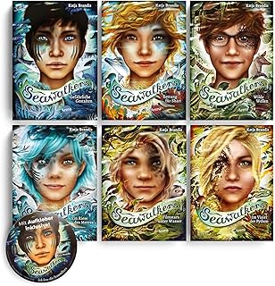 Seawalkers Bücher Set Band 1–6 - Fantasy Kinderbuch Bestseller-Reihe - Sammelband Bücher für Kinder ab 10 - inkl. exklusiver Beigabe: Seawalkers Aufkleber & Woodwalkers 2 Wackel-Lesezeichen