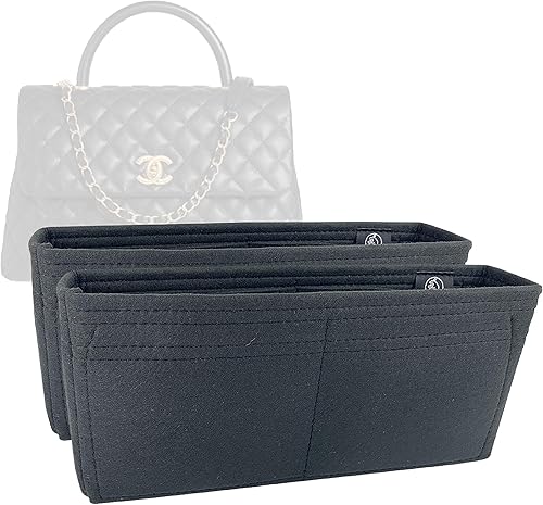 Bag Organizer for Chanel Coco Handle (33cm13) Bag (Set of 2) - Premium Felt (Handmade20 Colors)