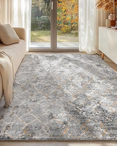 Miniatura 9 de Alfombra de área de 8 x 10 pulgadas, lavable a máquina, vintage, tradicional, plegable, delgada, retro, antideslizante, alfombra con estampado