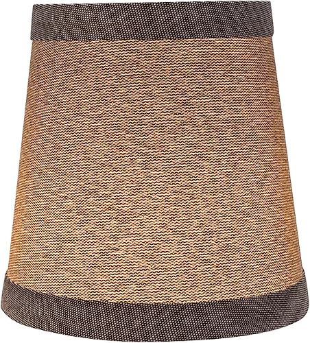 Miniatura 8 de Aspen Creative 51012-6 - Lámpara de araña con clip imperio, color borgoña, 3 pulgadas superior x 4 pulgadas inferior x 4 pulgadas de altura