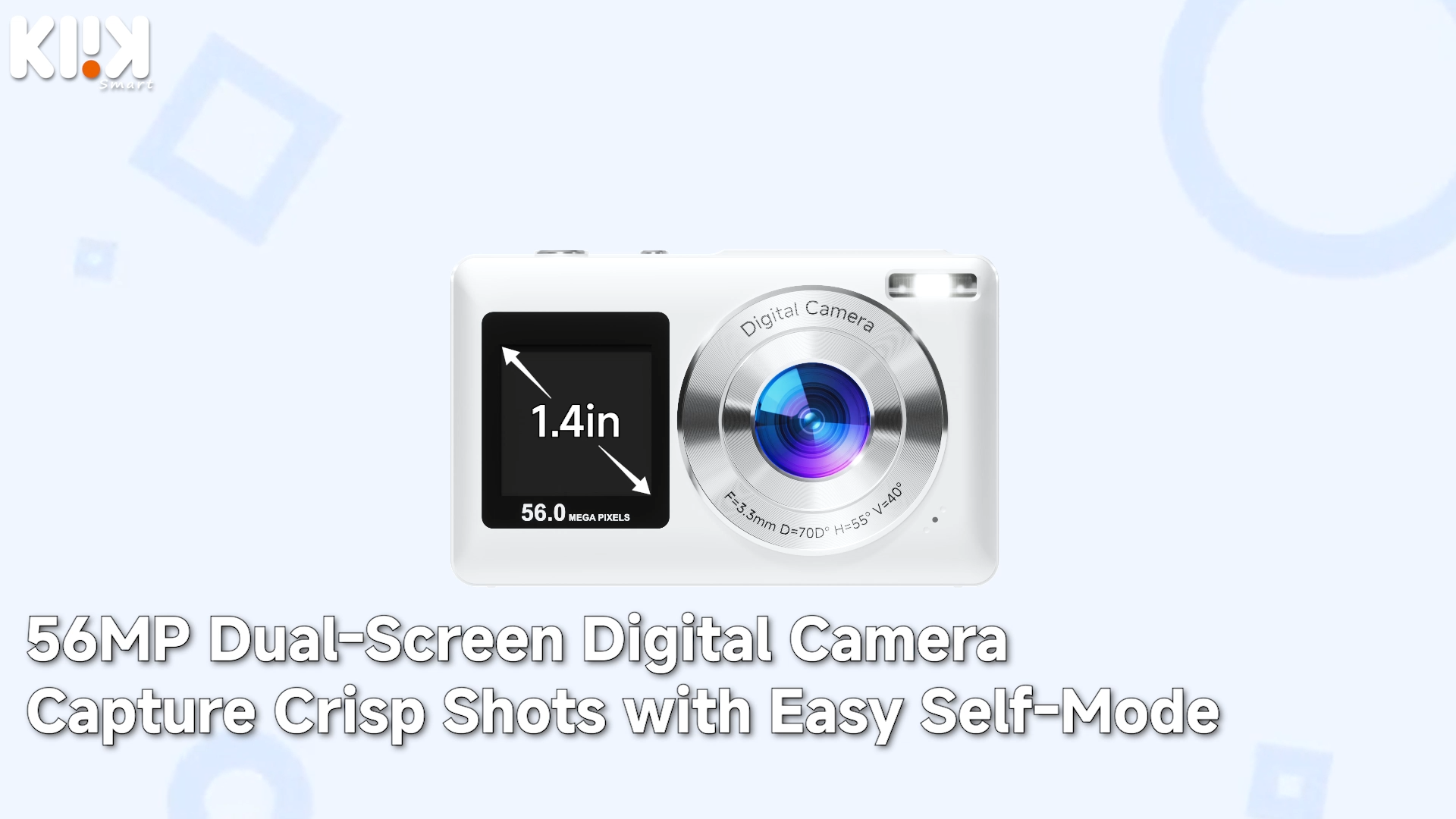 Amazon.com : Digital Camera, 56MP 2.7K Dual-Screen Selfie Camera